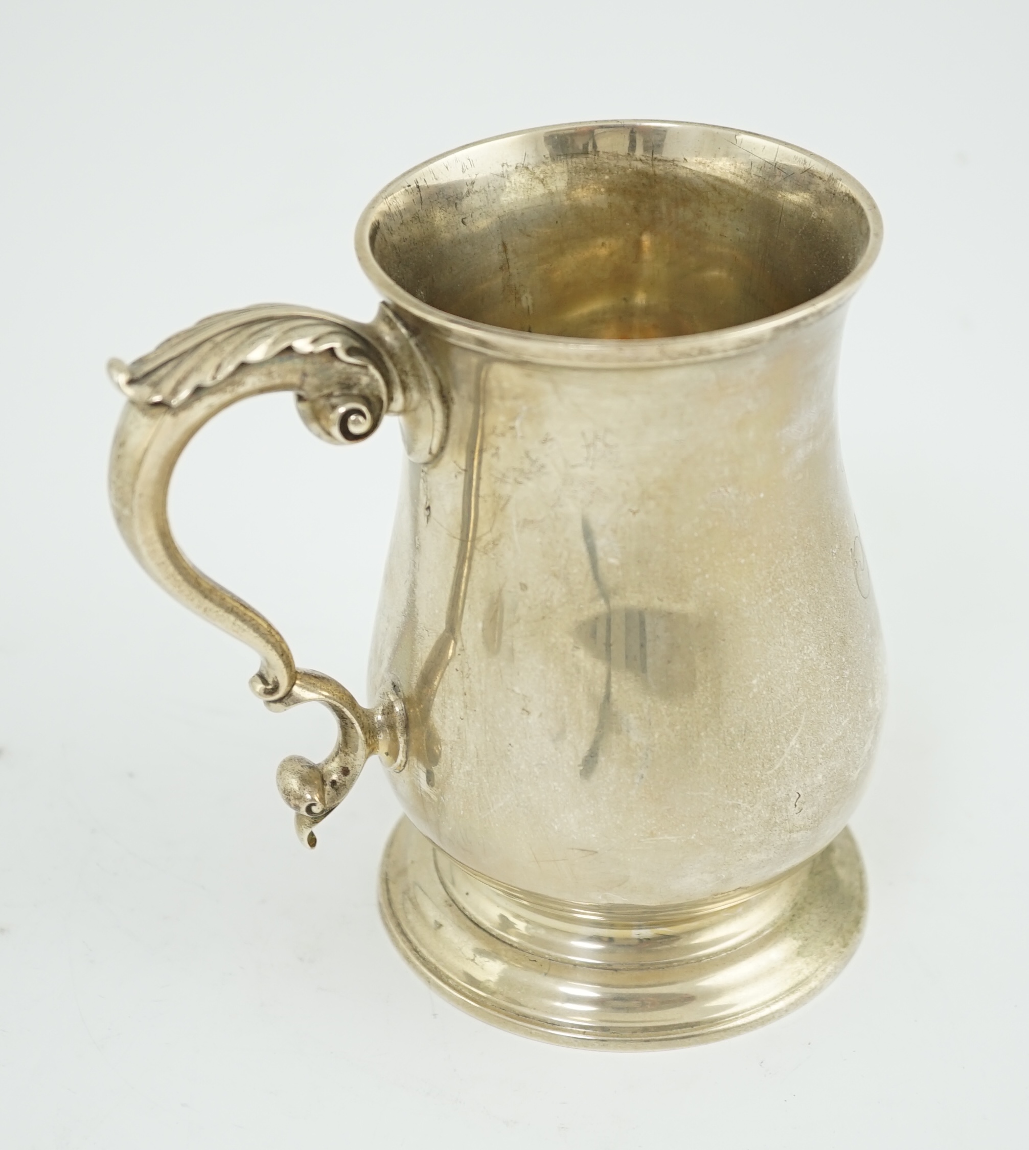 A George III silver baluster mug, by Fuller White?